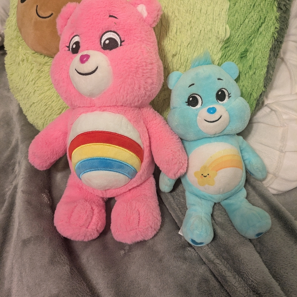 Care Bears Pink and Blue Plush Duo